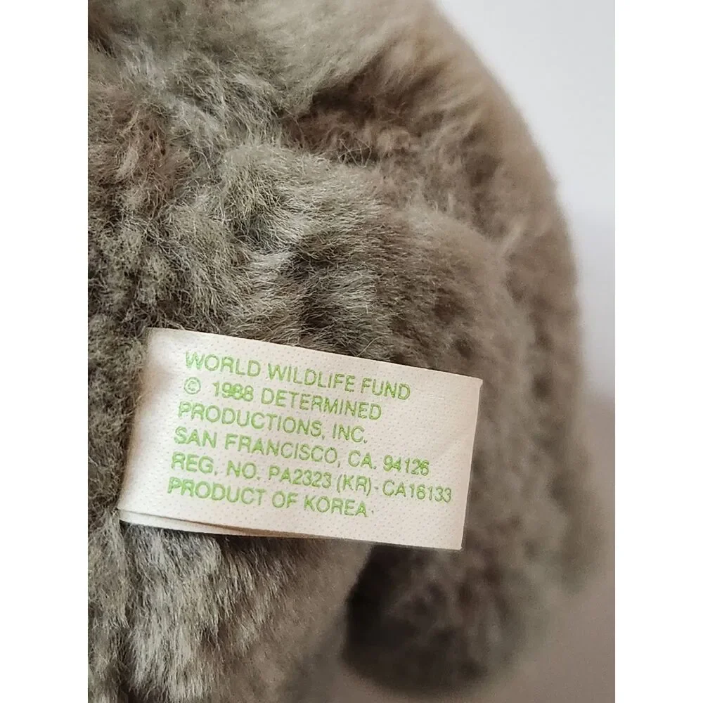 1988 Wendy’s WWF Koala Plush Determined Productions Vintage Promo Toy Korea